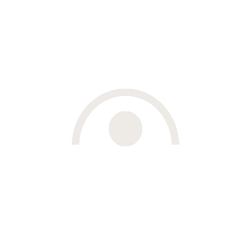 A black and white logo of a stylized camera with a circular lens in the center.
